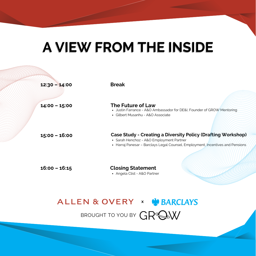 Allen & Overy x Barclays x GROW — GROW Mentoring