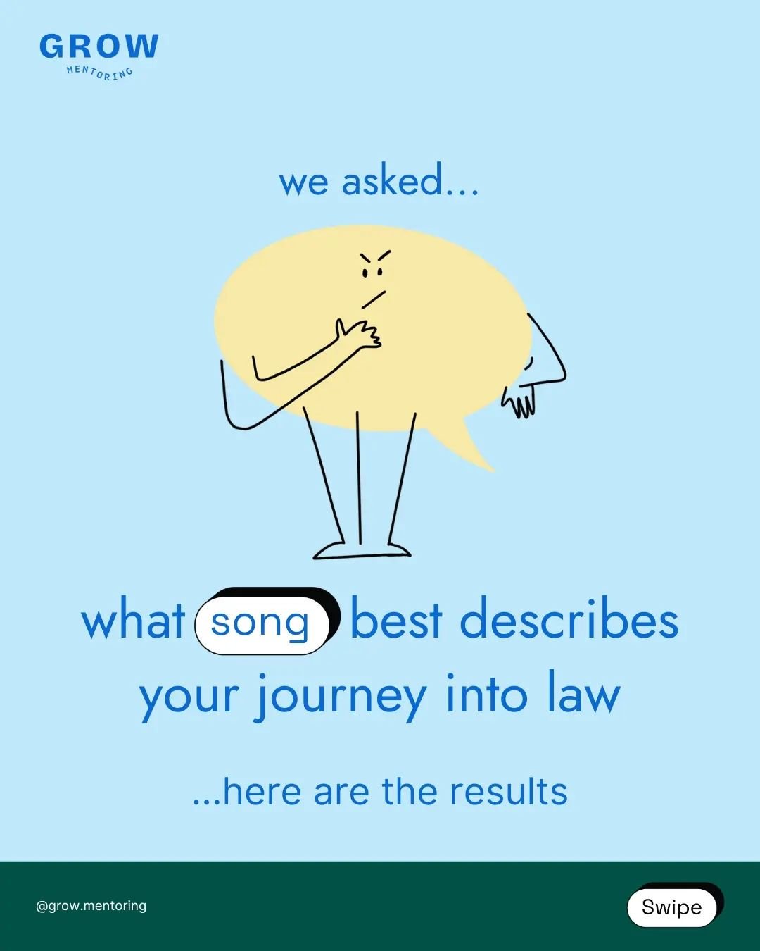 🎶 Music to describe your journey into law

We asked - you answered!

Have a look at some of the songs our community picked out to describe their experience and thoughts about pursuing a career in law. Our mission is to empower the next generation of
