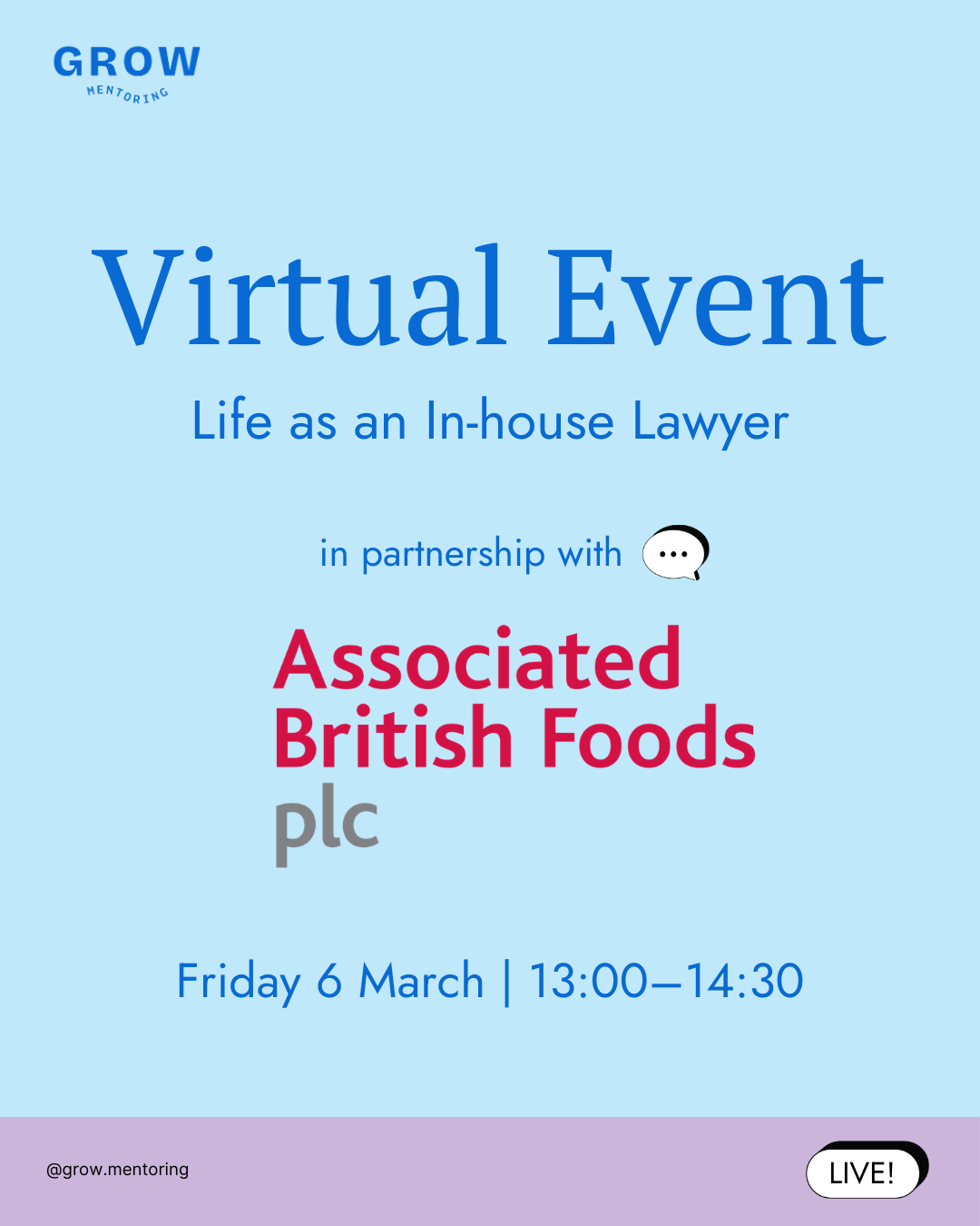 We’re delighted to have partnered with ABF for a virtual event exploring life as an in-house lawyer at a global retail and consumer goods company. ABF is an international group that owns well-known brands including Twinings, Kingsmill, Patak’s, Ovalt