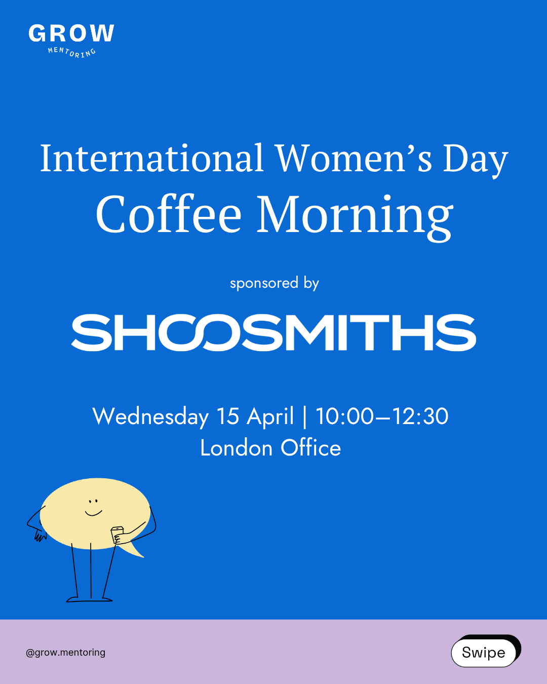 We celebrated International Women's Day with a coffee and breakfast morning at Shoosmiths' London office! This event comprised of panel discussions from their affinity networks and other senior women in the corporate industry.