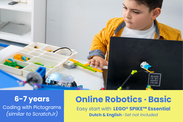 Online Robotics (ages 6-7) - LEGO® SPIKE™ Essential - Icons - EN/EN