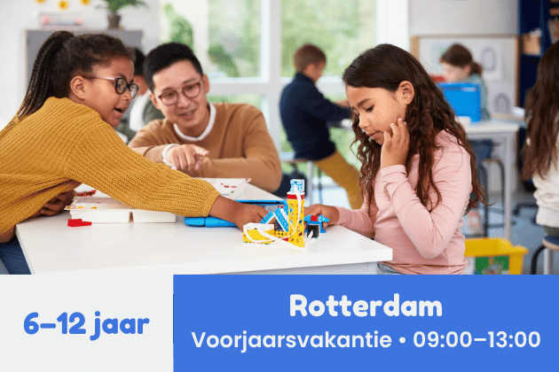 Rotterdam • Robotica ochtendkamp • Voorjaarsvakantie (22–25 feb) • 09:00–13:00 • NL/EN