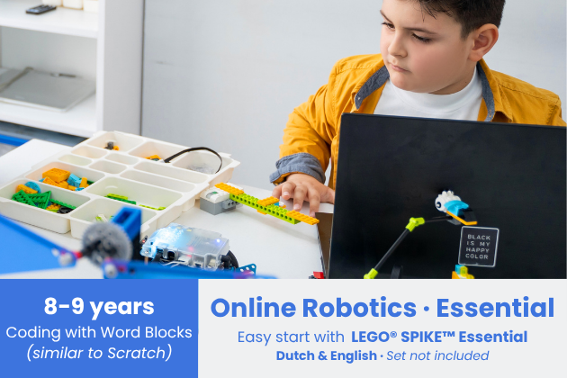 Online Robotics (ages 8-9) - LEGO® SPIKE™ Essential - Word Blocks - EN/EN