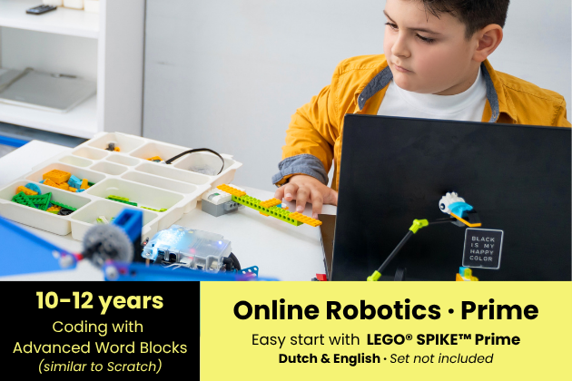 Online Robotics (ages 10-12) - LEGO® SPIKE™ Prime - Advanced Word Blocks - EN/EN