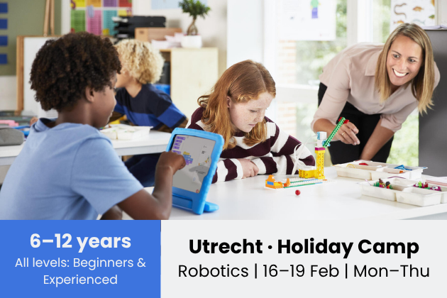 Utrecht • Vakantiekamp • 16–19 Feb (Ma–Do, 4 dagen) • 09:30–15:30 • NL/EN