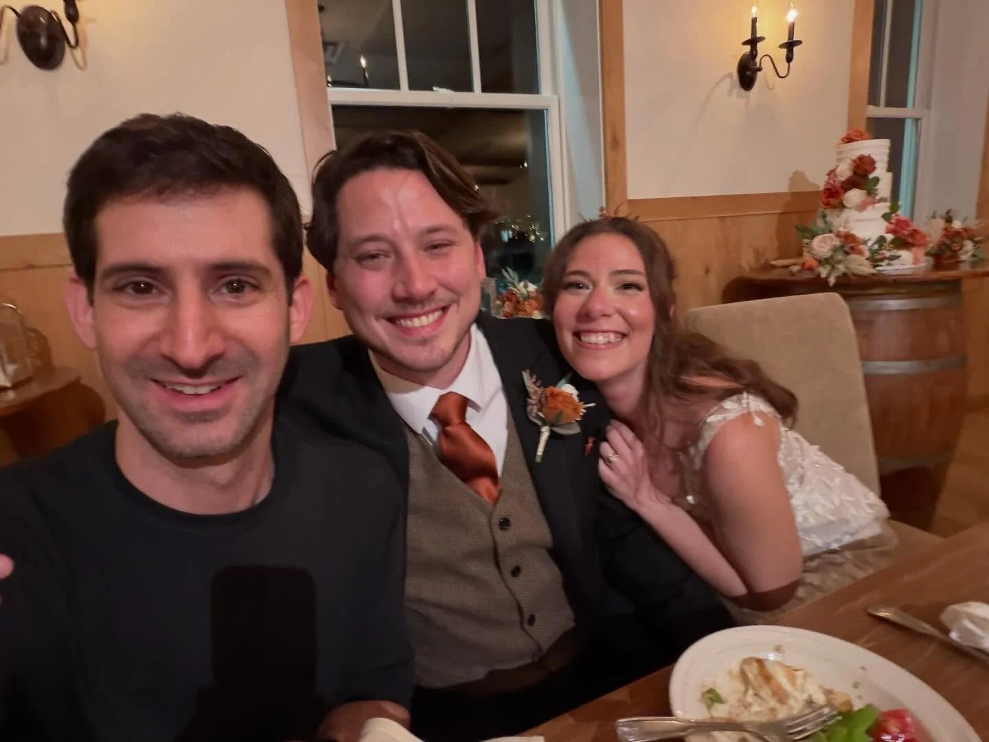 Sending all of the love and best wishes to Katie and Jordan &mdash; thank you to asking us to capture your wedding video!

Photo 1: a selfie with the newlyweds @capootle 
Photo 2: our team for the day with our amazingly talented friends at @michaeljo