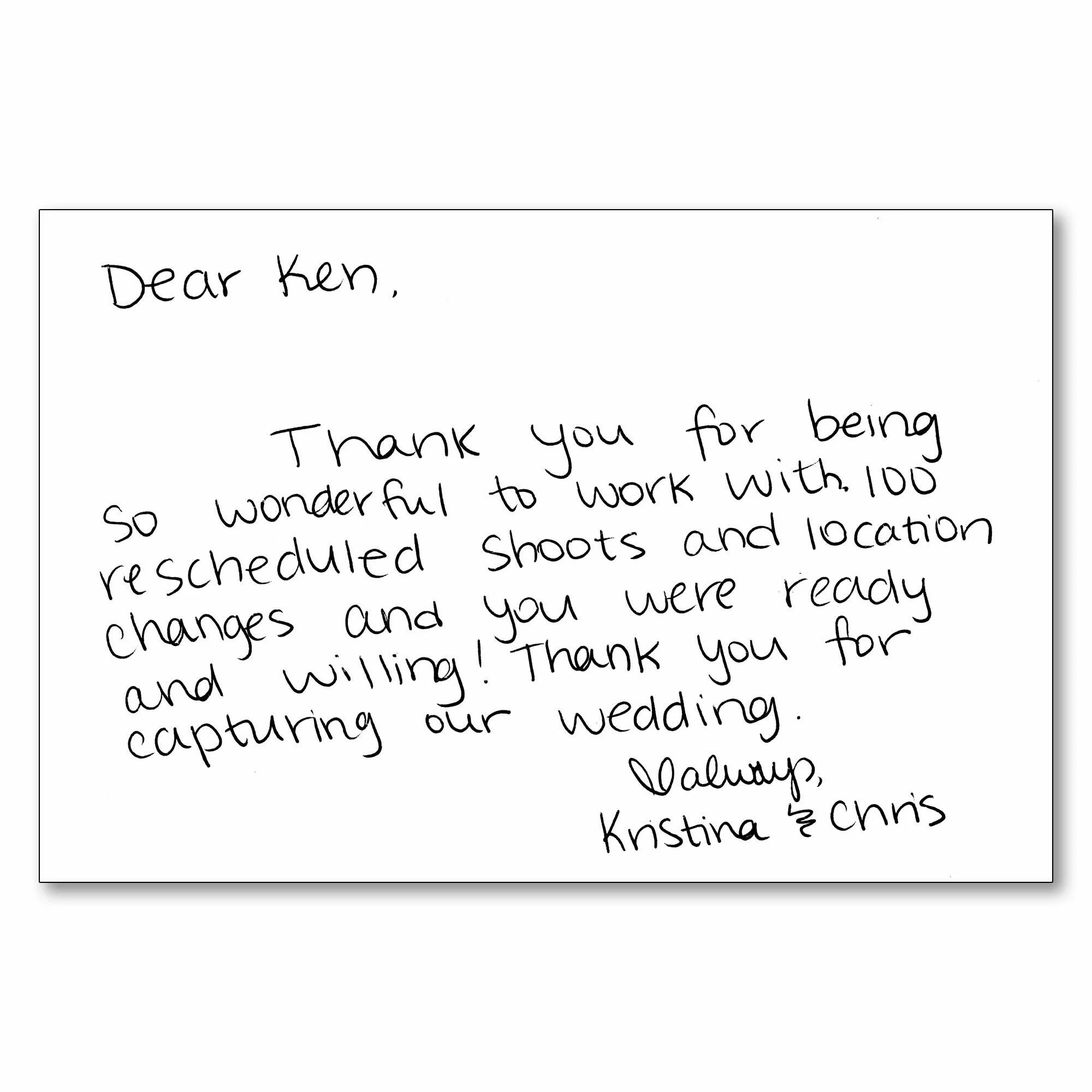 Kristina and Chris: it was a pleasure! Thanks for bringing us along for the ride!