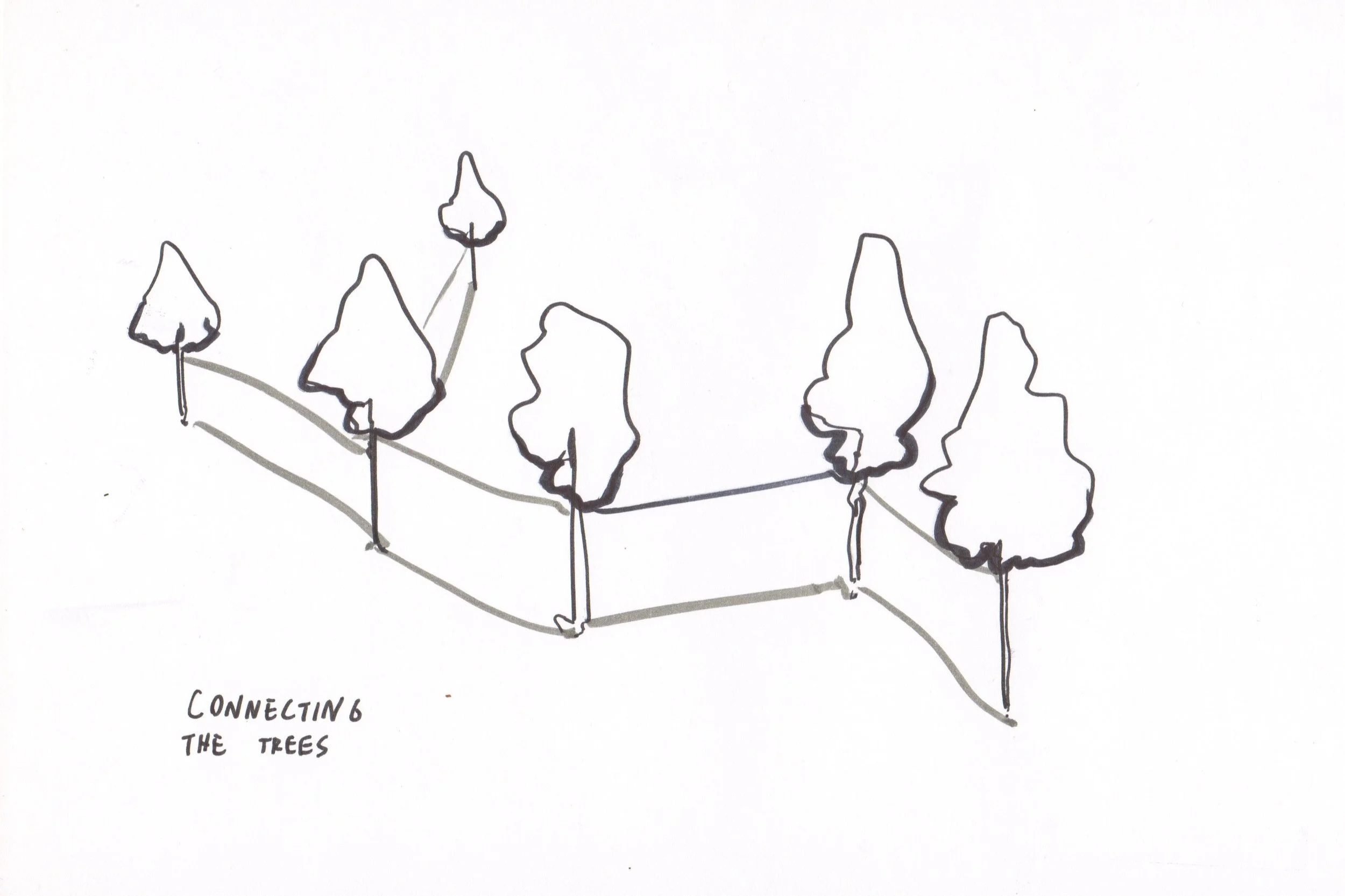 Fifteen Thousand Steps by Davide Sozio, a participatory art project with IUAV University of Venice, 2026 - preparatory drawing 7.