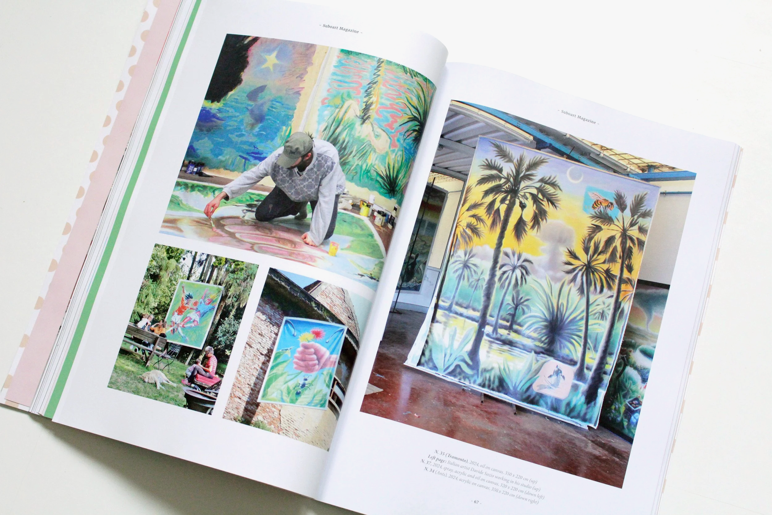 Davide Sozio press coverage, featured in Suboart Magazine.