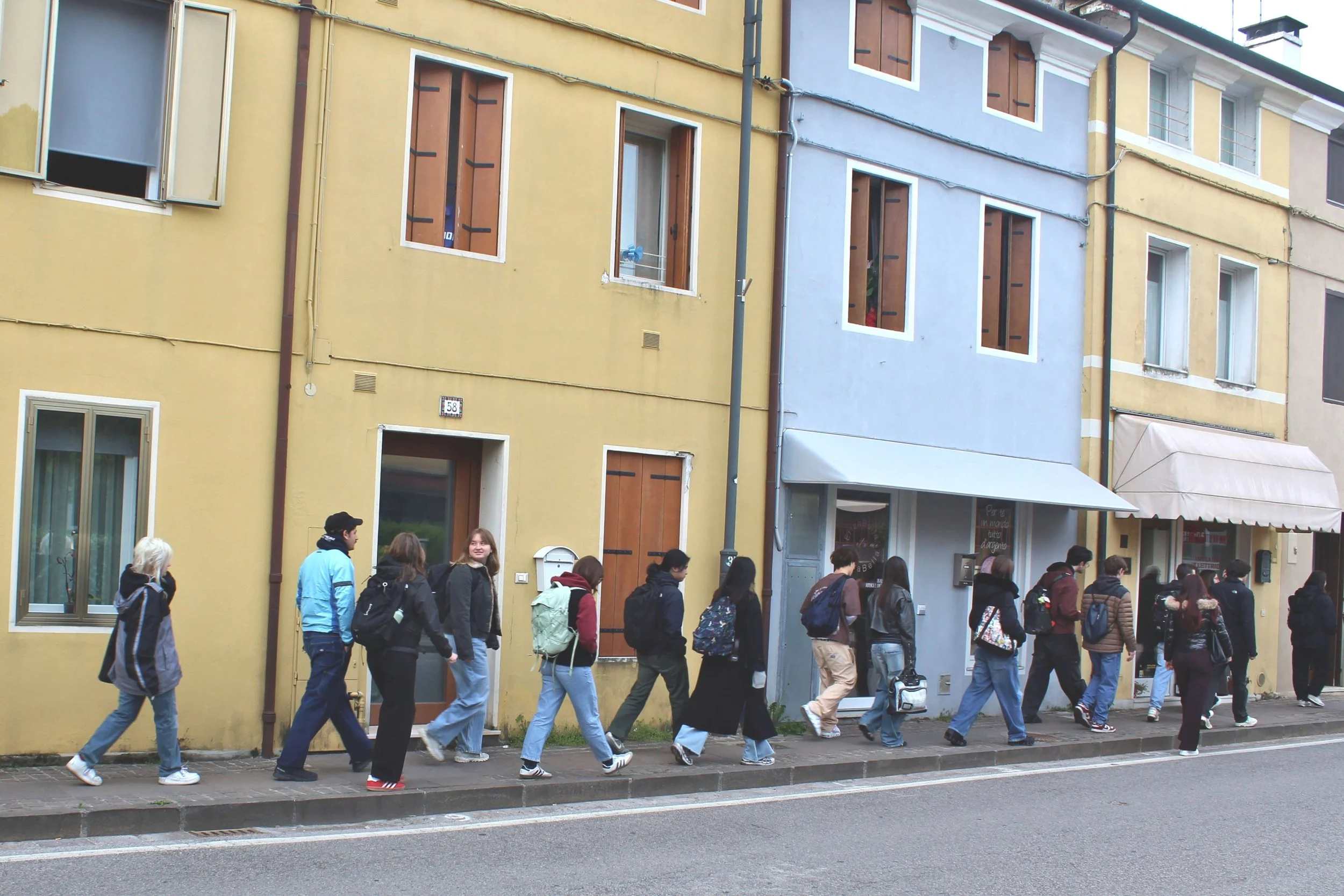 Fifteen Thousand Steps by Davide Sozio, a participatory art project with IUAV University of Venice, 2026 - field trip.