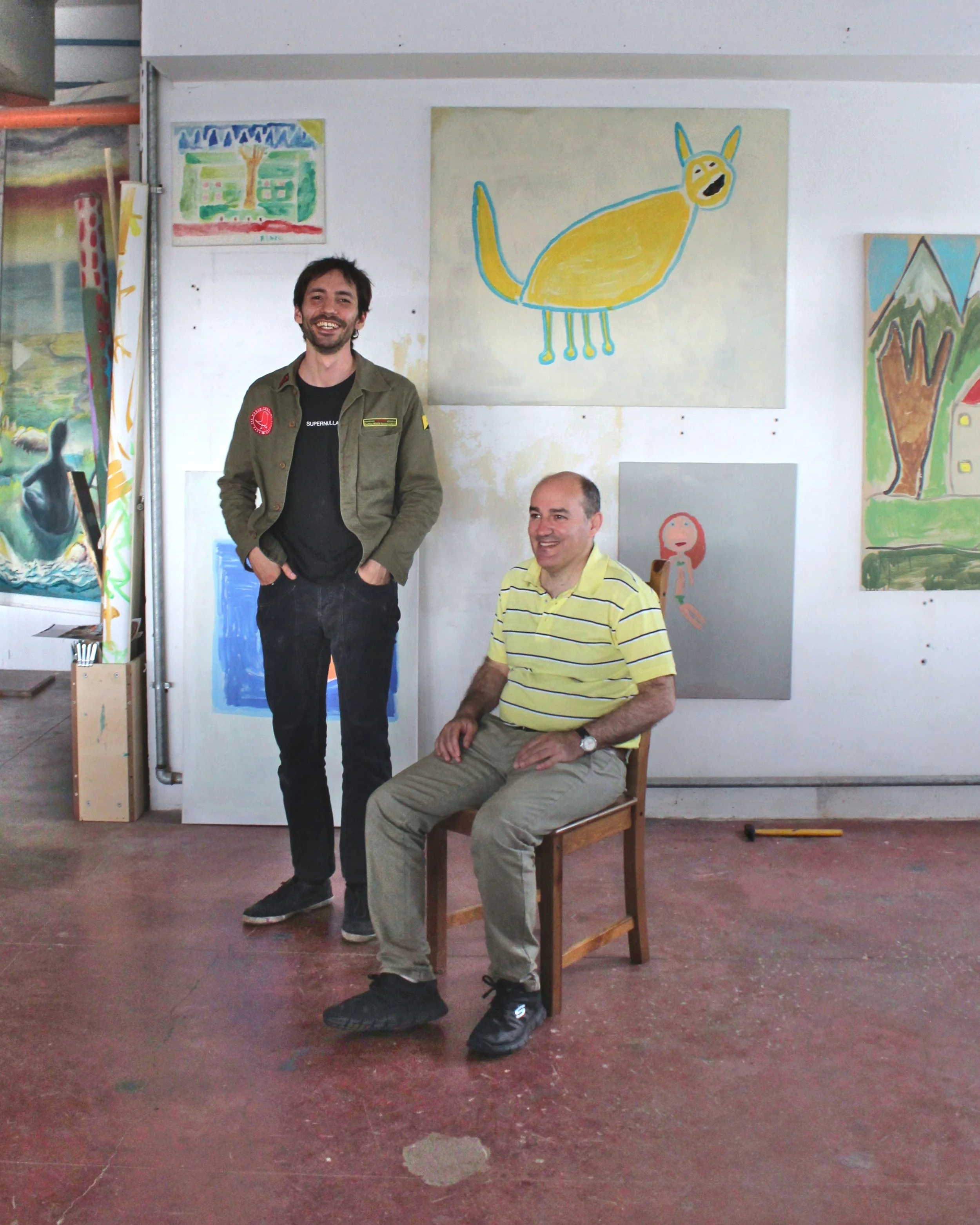 1. Project 'Revolver', Me and Lorenzo in the studio.JPG