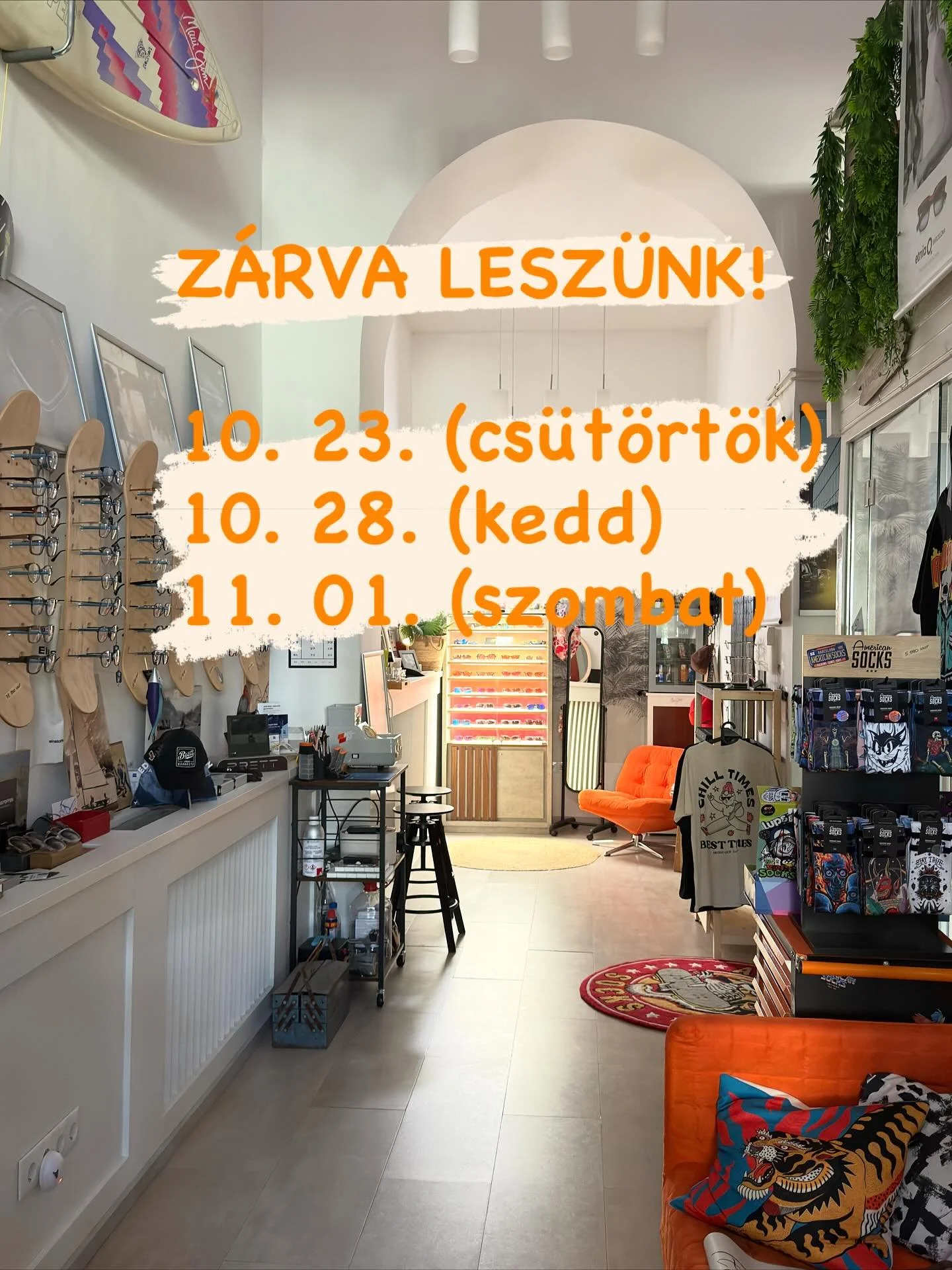 Most hosszú hétvégén NYITVAAA!🤓
Pénteken 7-ig, szombaton du 1-ig várunk a szokásos nyitvatartásunk szerint.
Következő héten pedig szerdától péntekig jöhet