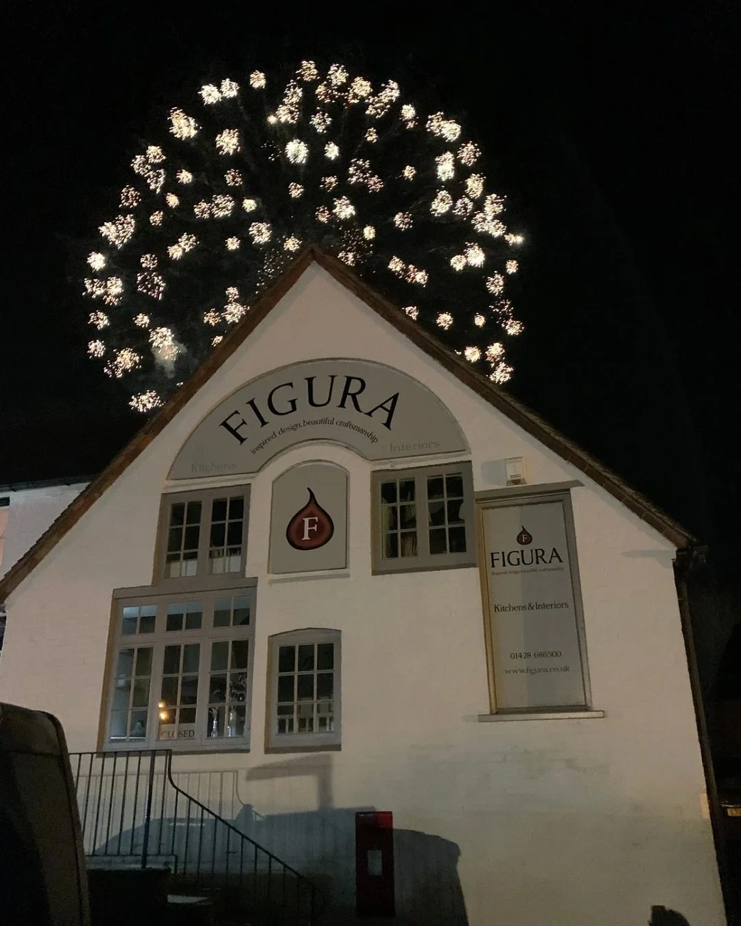 Fireworks over the Figura showroom!
 
We love our home on the Green in Chiddingfold.
 
I have been coming to this bonfire for 40 years!
 
A million thanks for the incredible team who put this together year after year, bringing so much joy to one and 