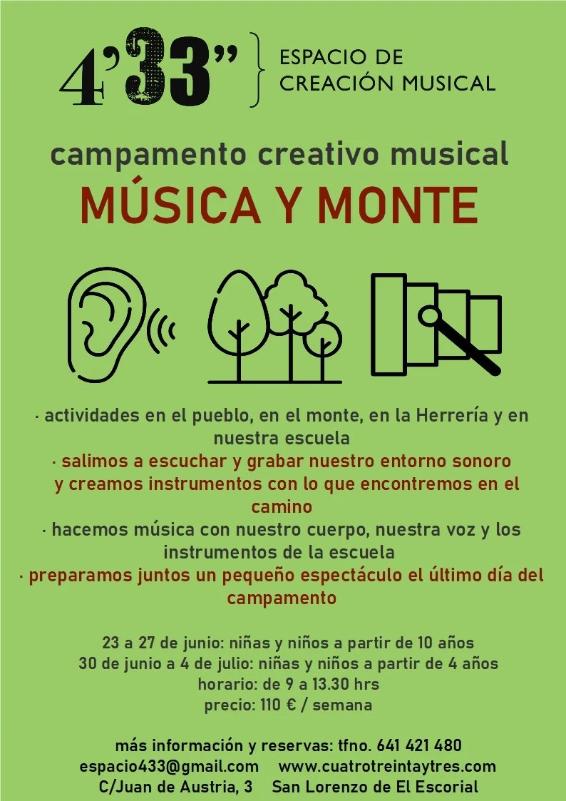 Campamento Musical: Música y Monte (23/06/25 a 04/07/25)