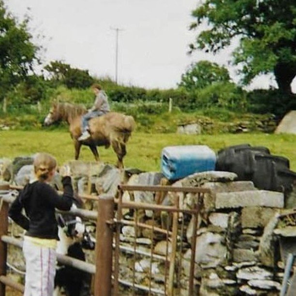 Age old Irish tradition of bareback horseriding.

That's me when I was 10 years old in Donegal. (Darragh)