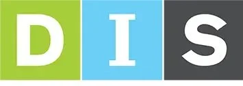 Letters D, I, S in colored blocks: green, blue, black.