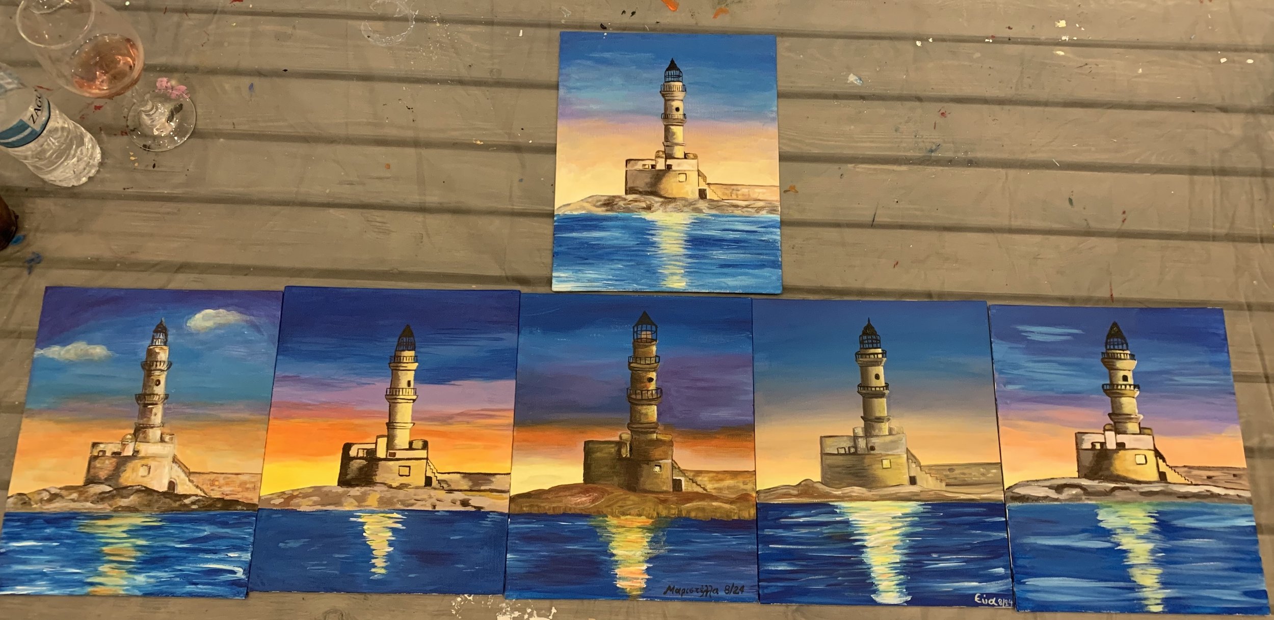 Painting The Stunning Chania Light house
