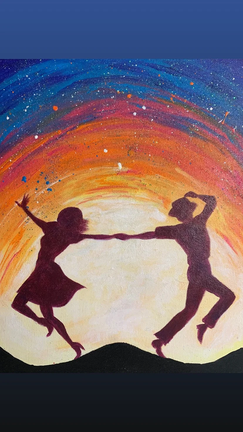 Thursdays Paint & Sip Event, Painting Dancers with Colourful Background! Carnival Painting. 