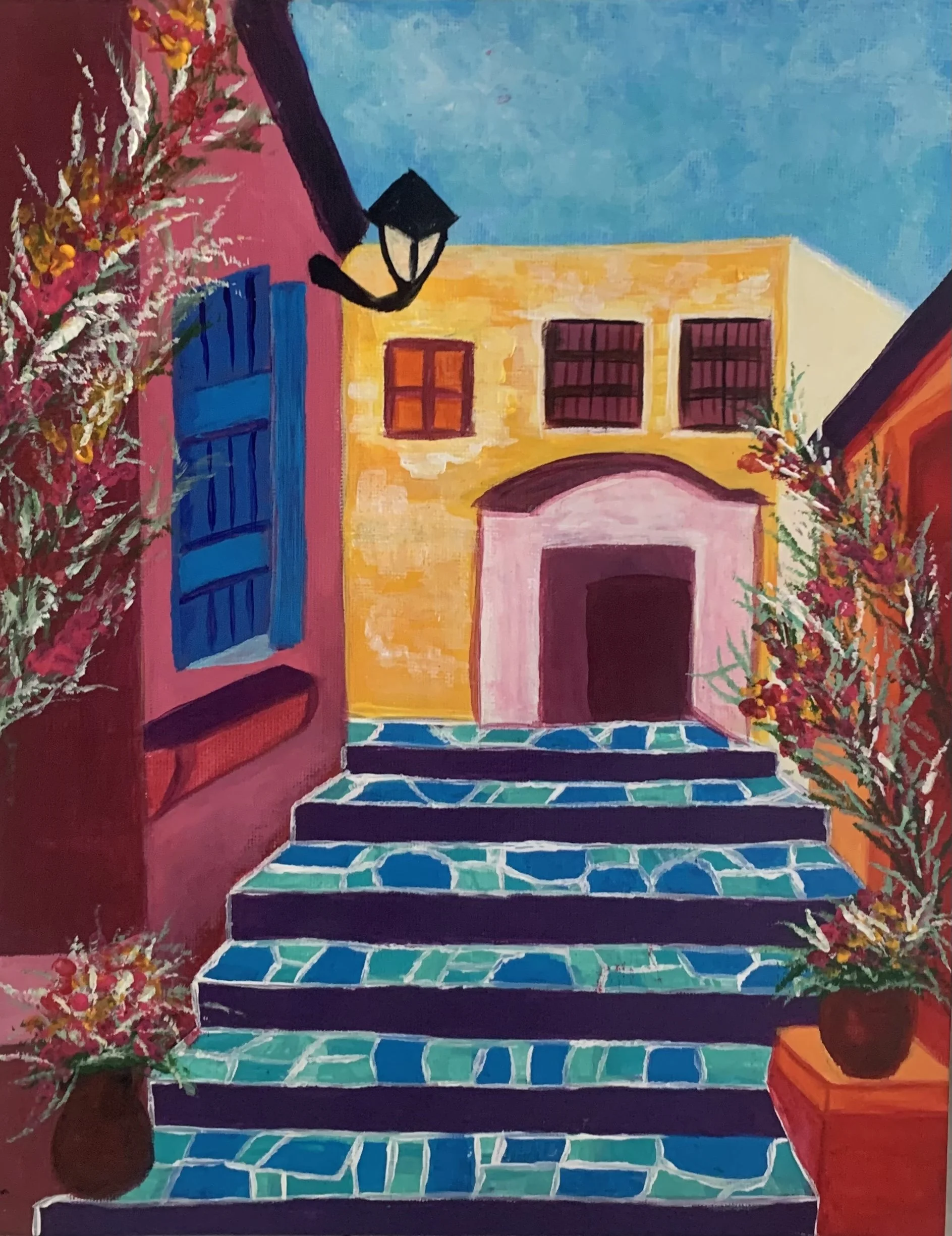 Thursday's Paint & Sip in Chania City! Painting This Colorful street in Chania Old Town