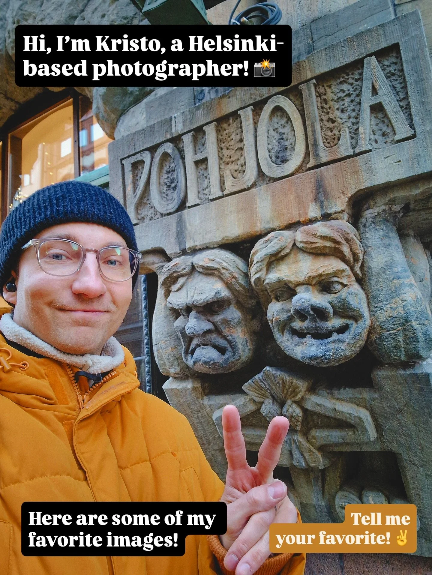 Hi! 👋🏻 I&rsquo;m Kristo, a Helsinki-based photographer! Here are some of my favorite photos from Helsinki! Which one do you like the most? 🤓🙌 #helsinki #finland