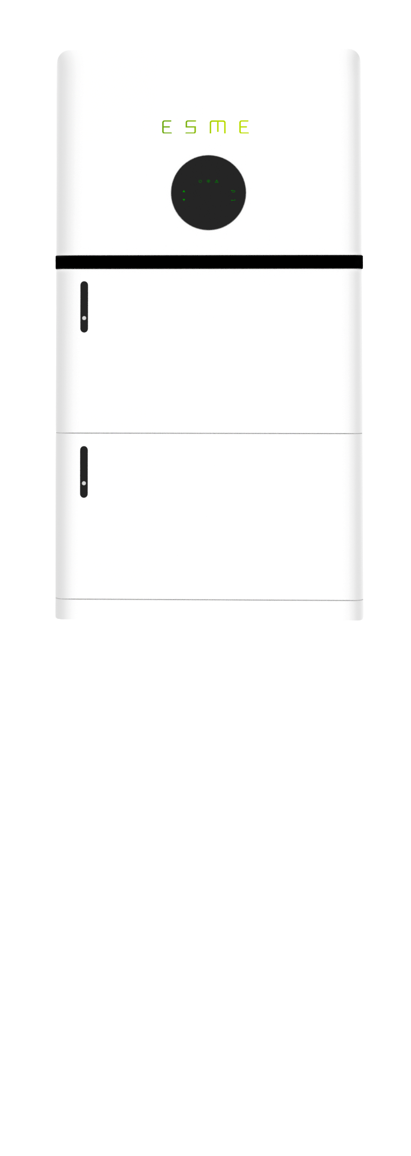 Image of modular home battery storage using two 5kWh storage units