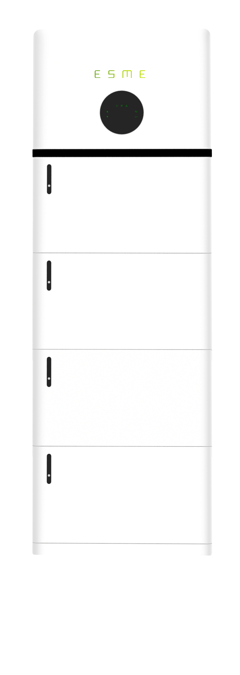 Image of modular home battery storage using four 5kWh storage units