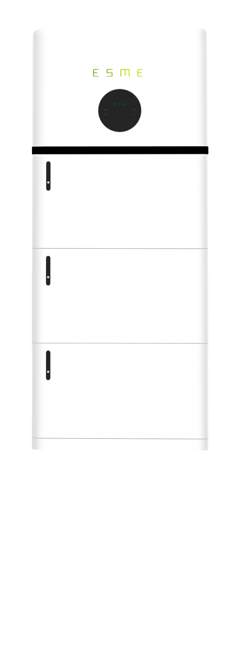 Image of modular home battery storage using three 5kWh storage units