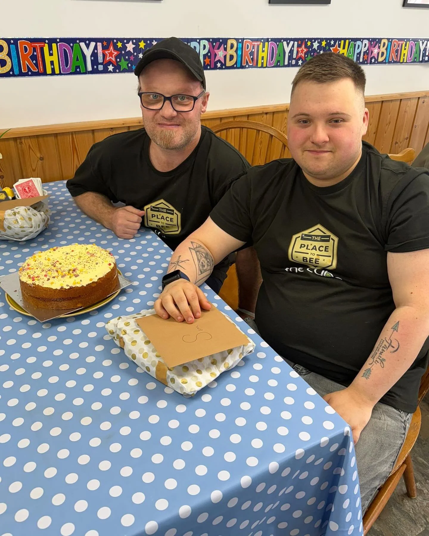 Happy birthday Sam and Darren! 🎉🥳🎁

We had a lovely day celebrating with you at The Place To Bee! ⭐️

We hope you had the best day and got everything you wanted! 🪩✨