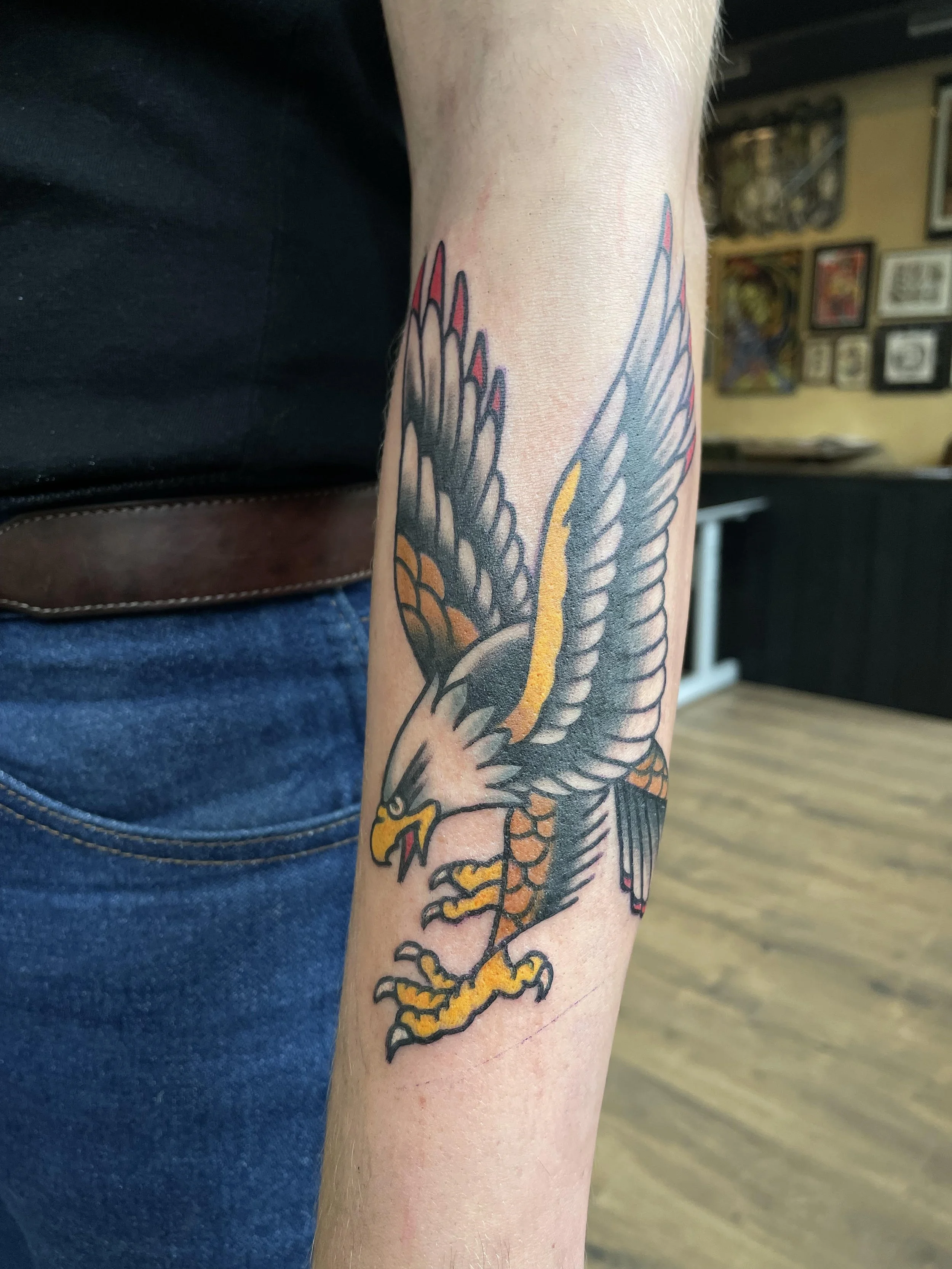 traditional eagle tattoo arm.jpg