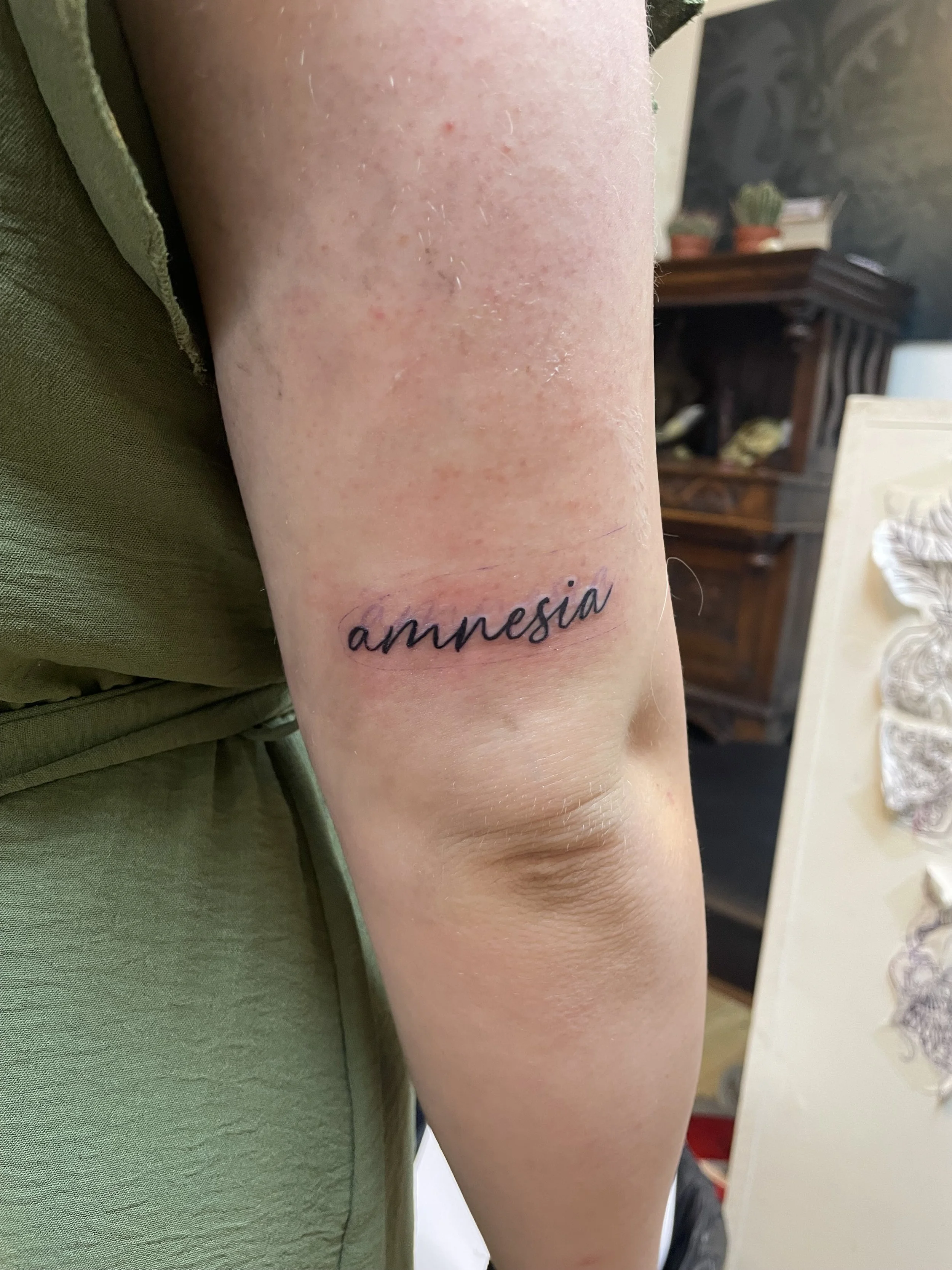 small amnesia tattoo