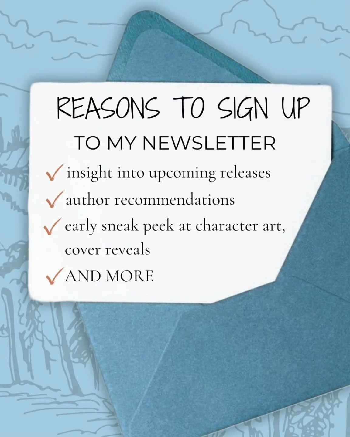 if your interested to keep up to date on upcoming releases, character art, author recommendations, and more then this is a good reason to follow my newsletter. everything you want to know or curious about will be in it. ✨️ 💕 

#contemporaryromance #