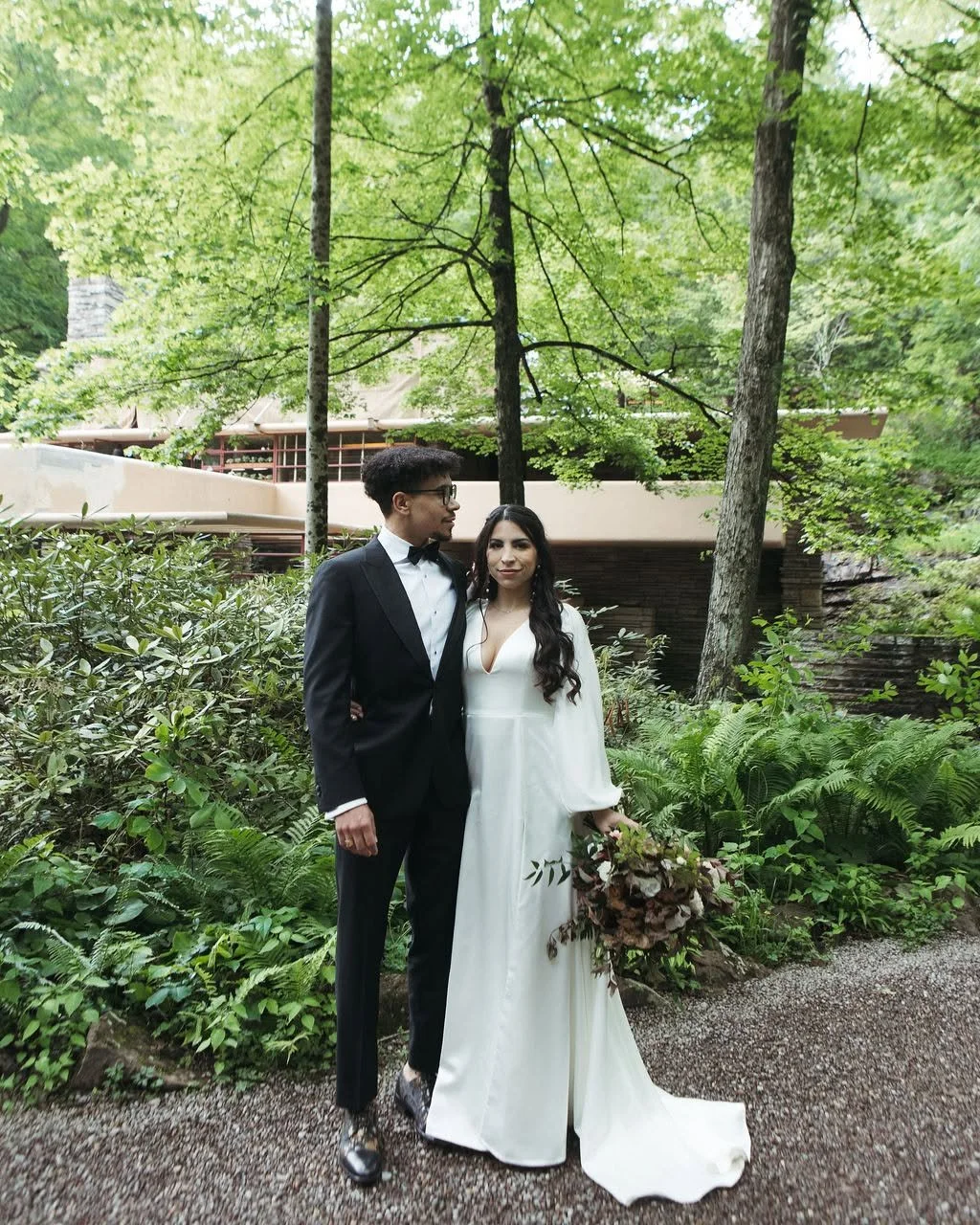 &quot;The longer I live, the more beautiful life becomes.&quot; - Frank Lloyd Wright

Venue: @visitfallingwater 
Photos: @sarahjamessphotography 
Florist: @steelcityflorals 
Hair: @ritualhaircompany 
Makeup: @mariemiclotmakeup