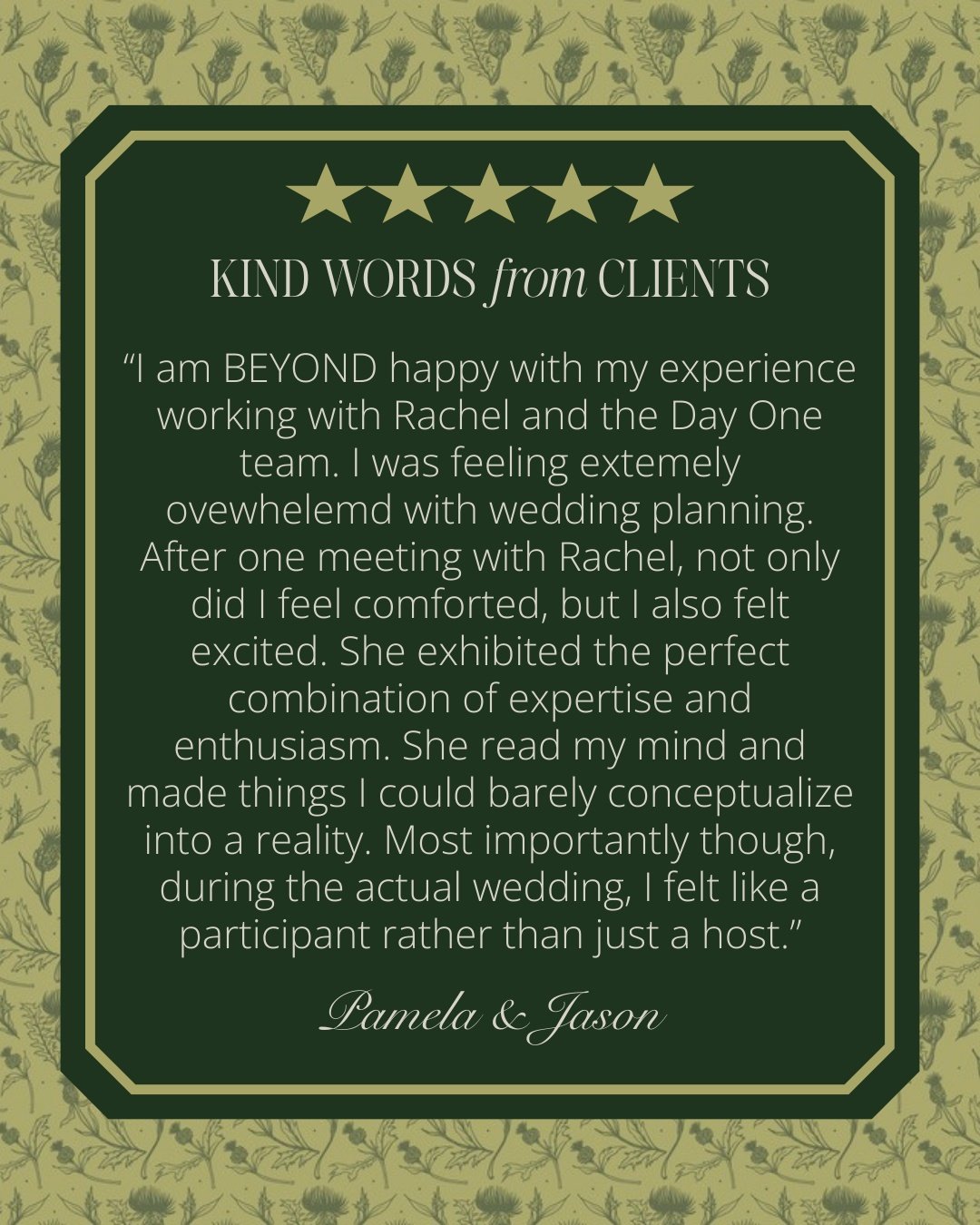 Some kind words from Pamela &amp; Jason. Thanks for letting us create the boho barn wedding of your dreams 🫶

Featuring:
@steelcityflorals
@the1978collection
@sarahjamesphotography
@thebarnatfallingwater