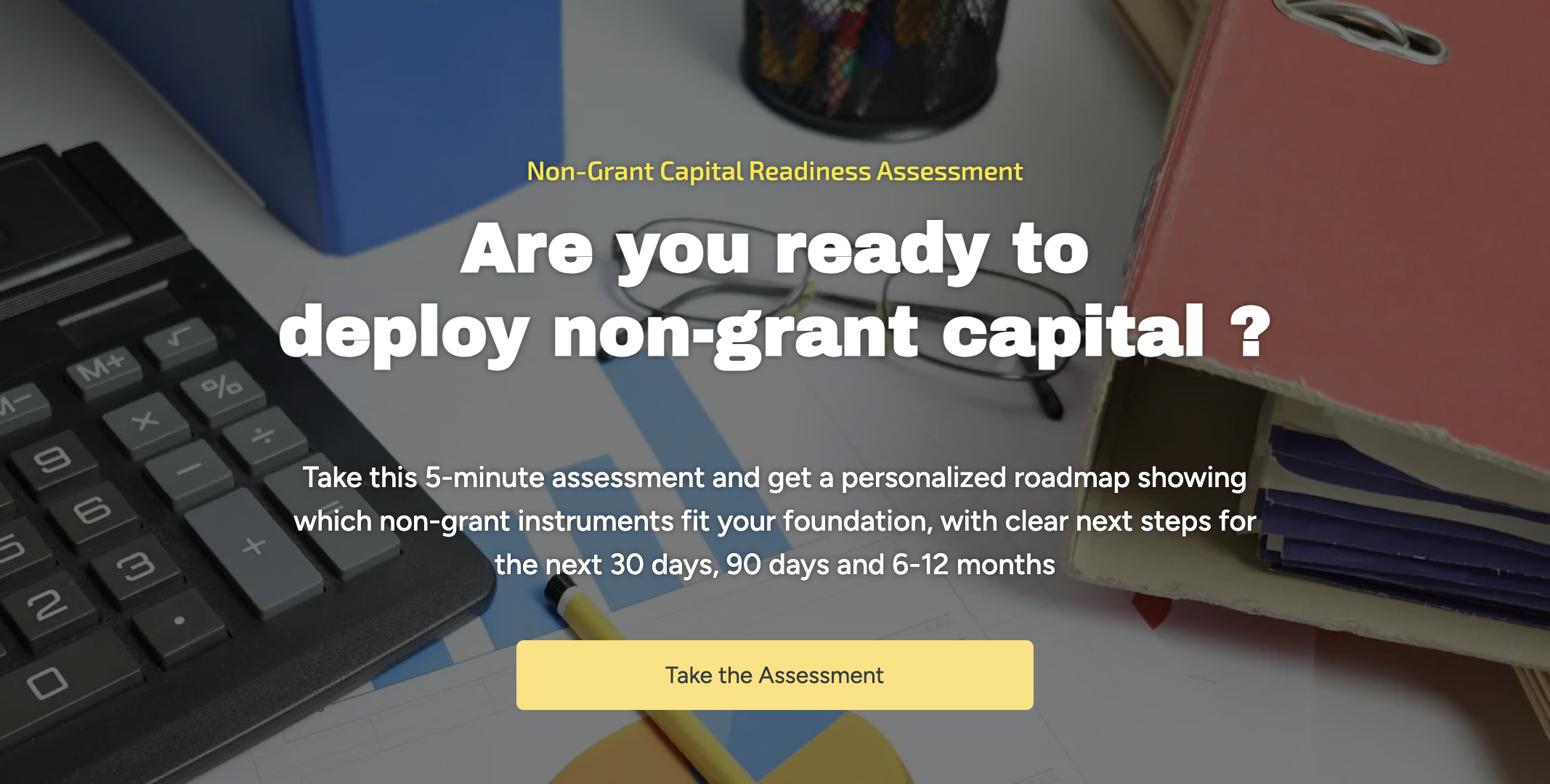 Non-Grant Capital Readiness Assessment