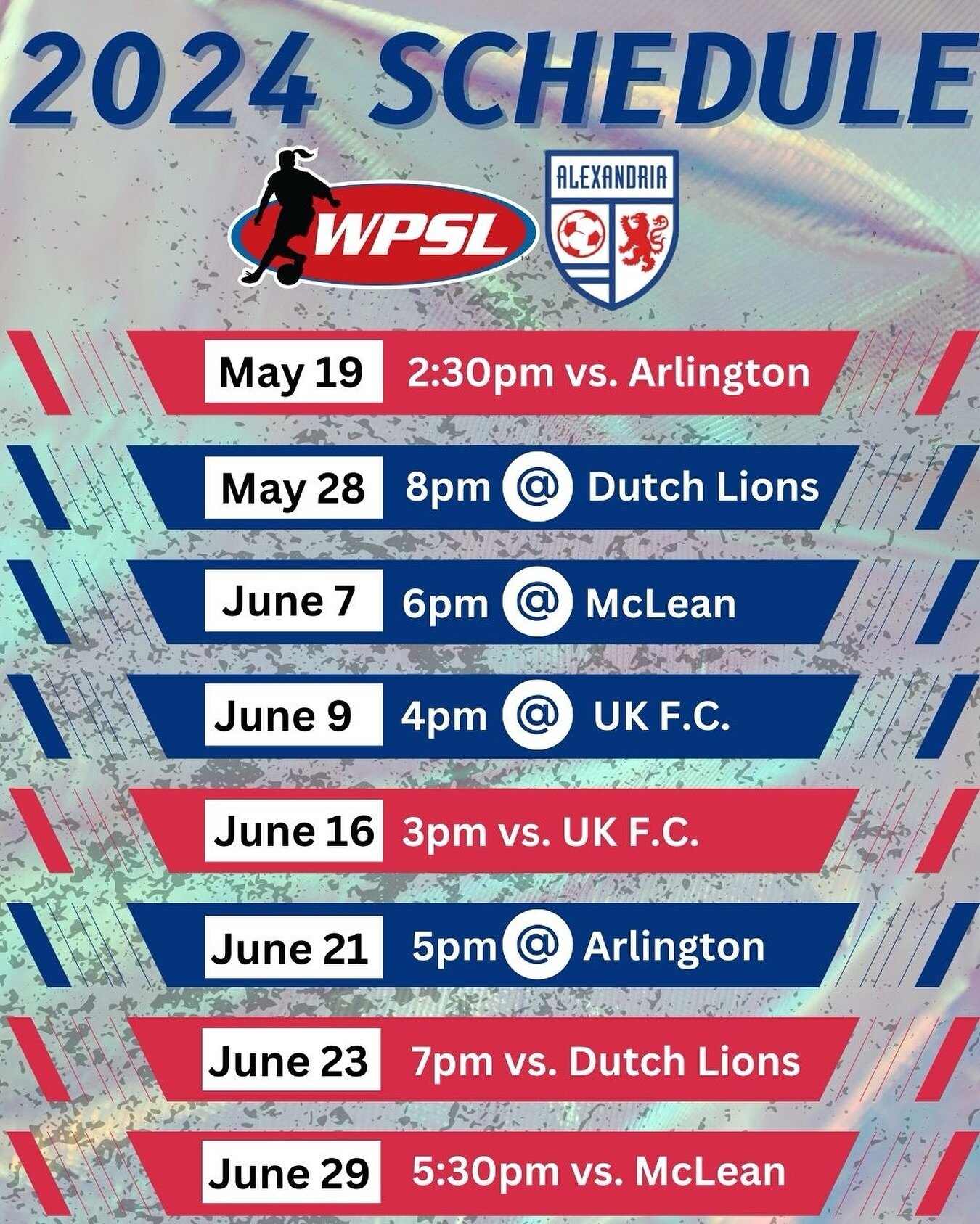 Here we go! Our 2024 inaugural WPSL schedule is LIVE! Tickets will be on sale soon. We are looking forward to hosting all but one of our home matches at the beautiful Episcopal Hummel Bowl Stadium. Visit our new website (link in bio) to learn more.