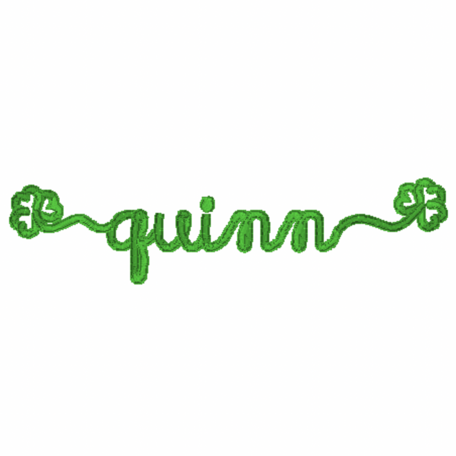 Quinn with Shamrocks