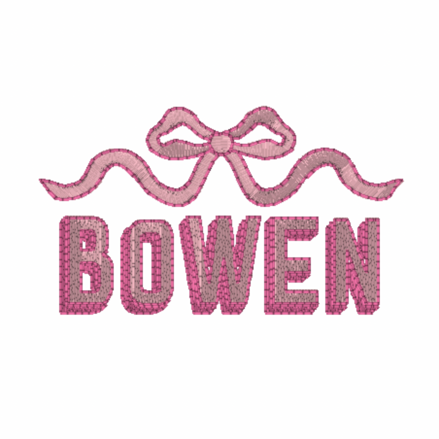 Bow Topper (with any font)