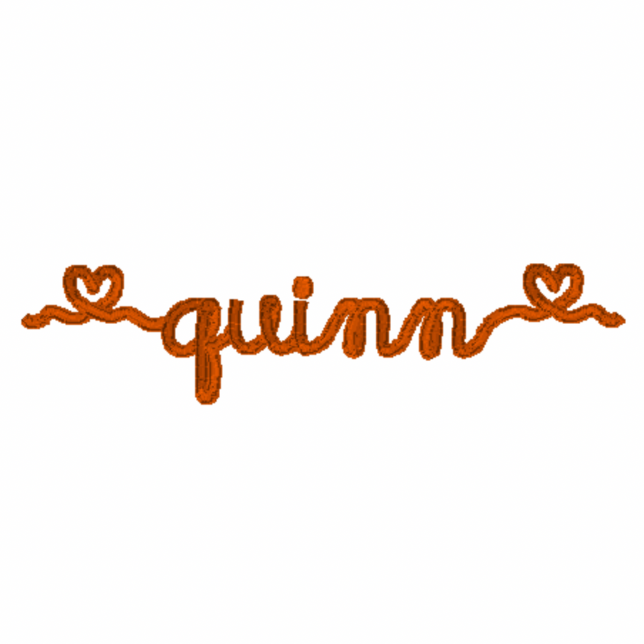 Quinn with Hearts