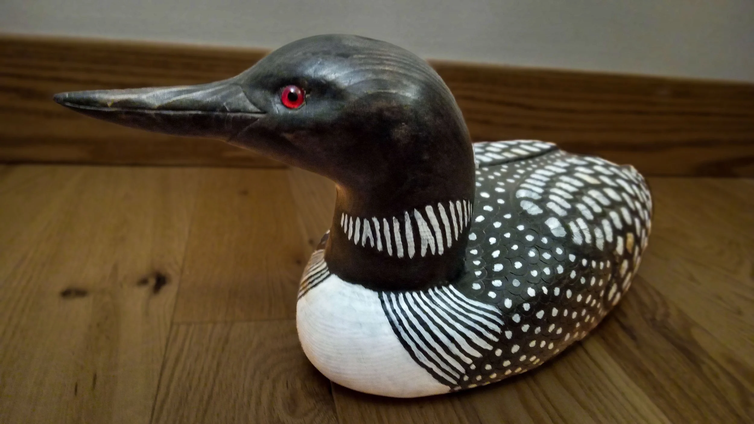 Hand-Carved Basswood Loon by Jack Holden