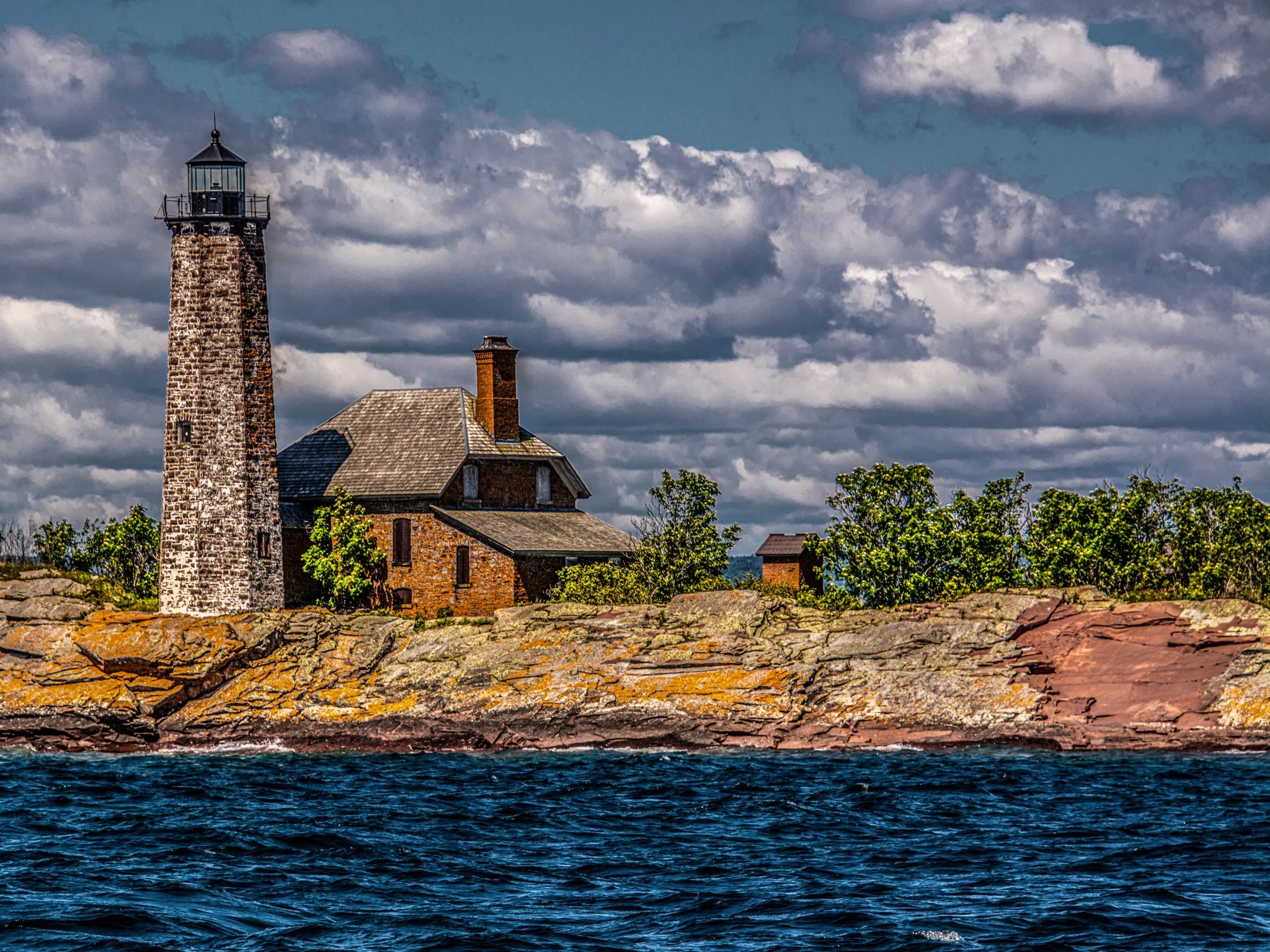 Isle Royale (Menagerie Island) Lighthouse, by Jennifer Lindberg