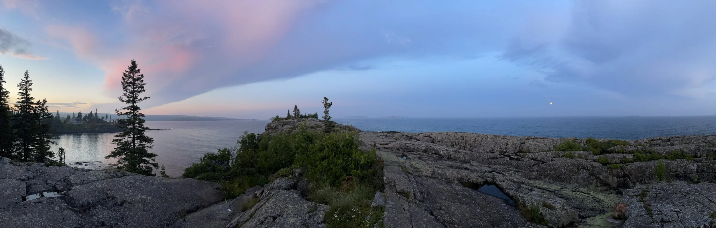 August Full Moon over Scoville Point, by Victoria Jean Reynolds