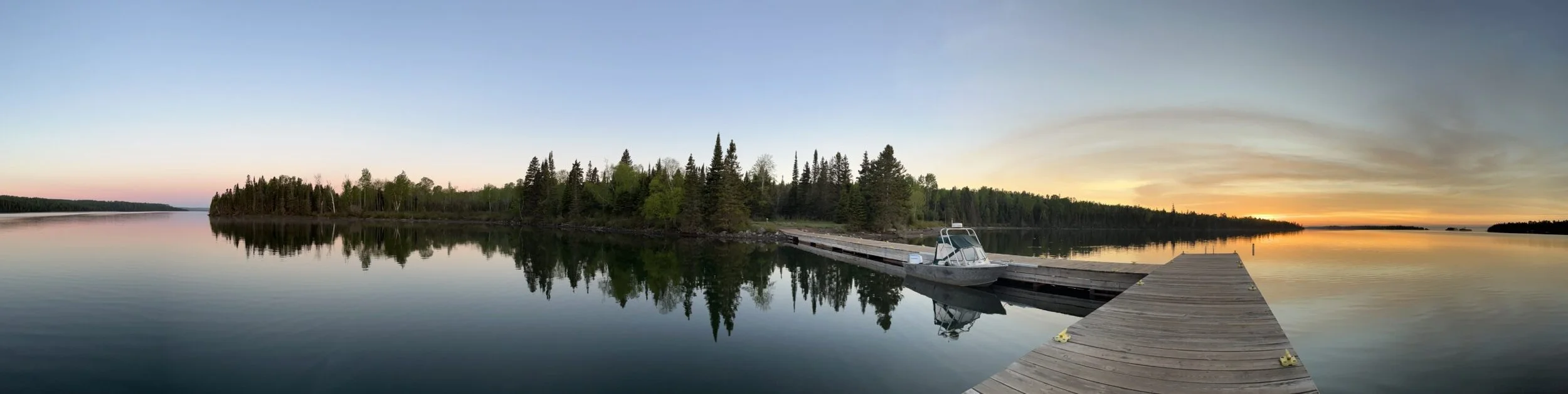 Dawn at the Daisy Farm Dock, by Aaron W. Deiter