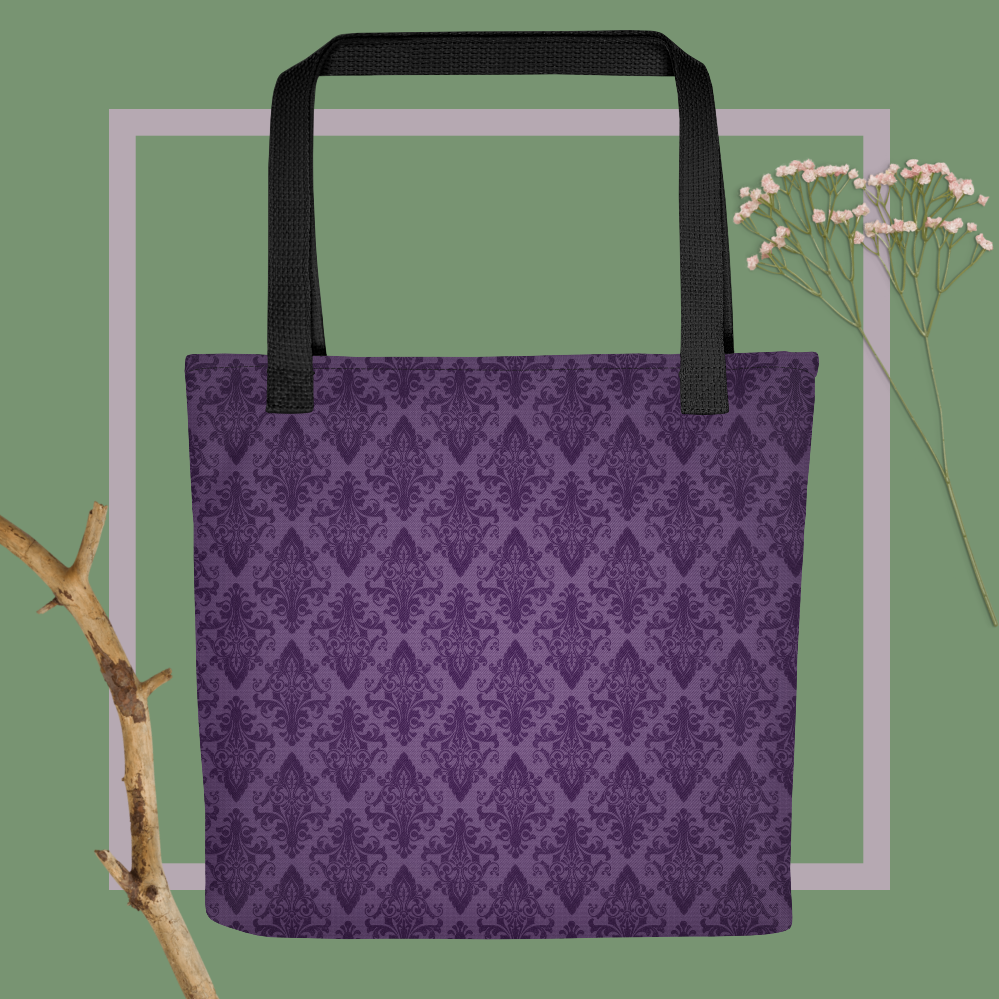 Victorian Style Dark Purple - Tote bag