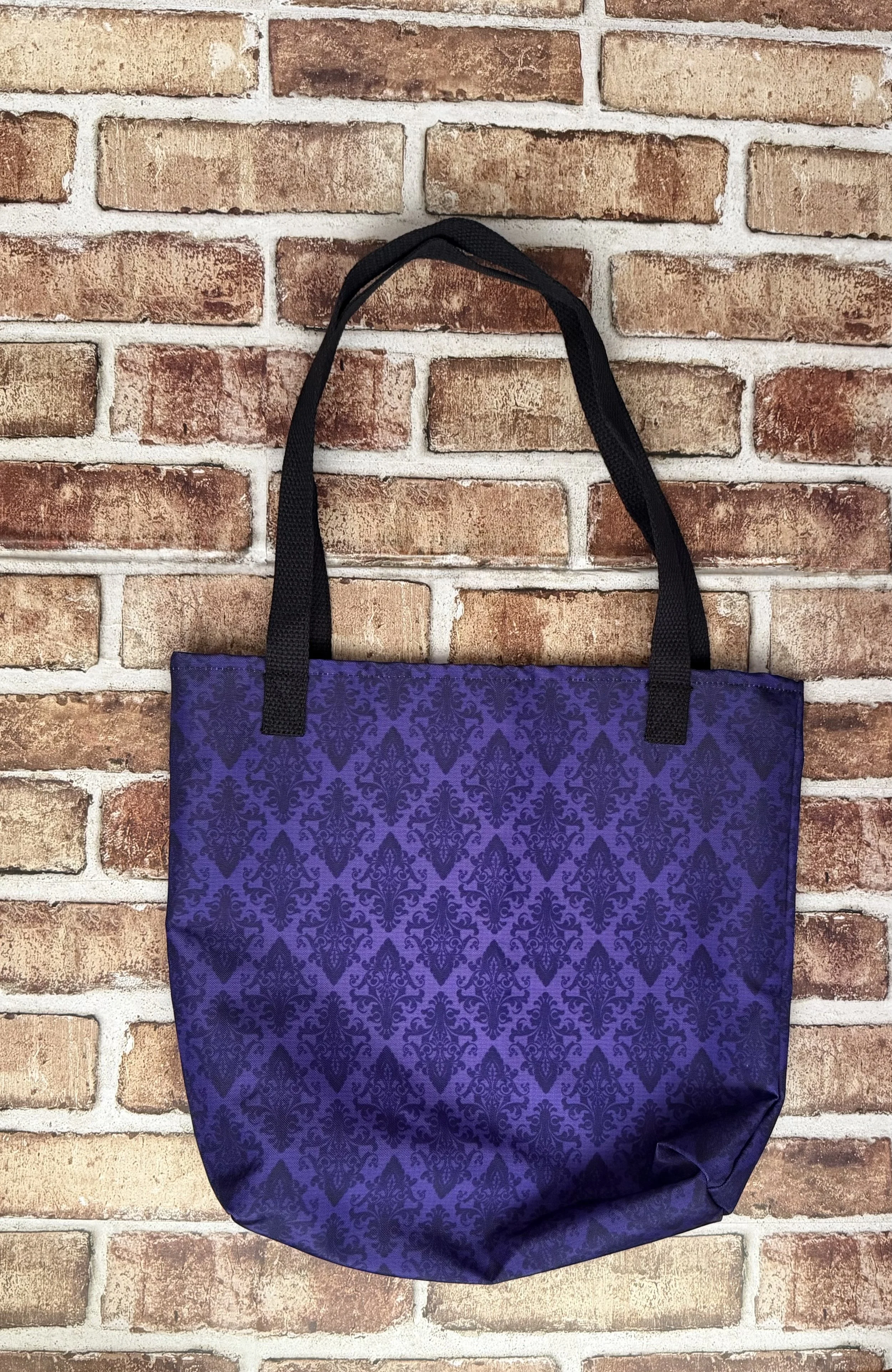 Victoria style Damask print on dark purple gothic inspired background.jpeg
