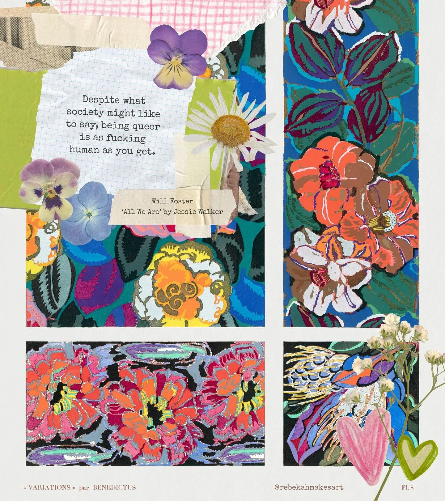 blessed Pride and happy strawberry moon, my friends! 🏳️&zwj;🌈💖🍓🏳️&zwj;⚧️

the quote in this digital collage comes from one of my very favorite series by the immensely talented @authorjessiewalker 💕

I wish I could go back in time and gift these