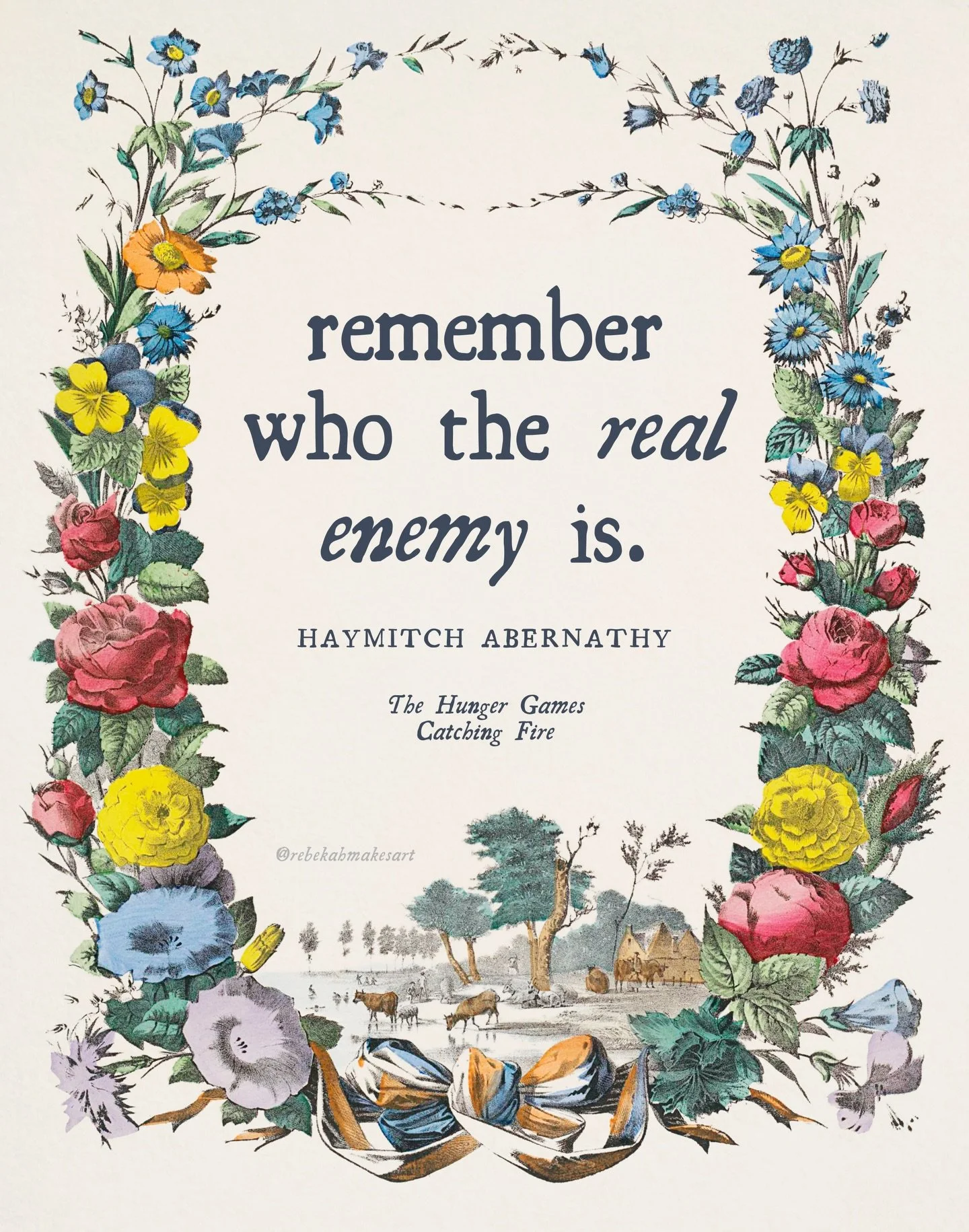 especially poignant &bull; unfortunately relevant

frames found on @byrawpixel

#rememberwhotherealenemyis #thehungergames #haymitchabernathy #suzannecollins #graphicdesign