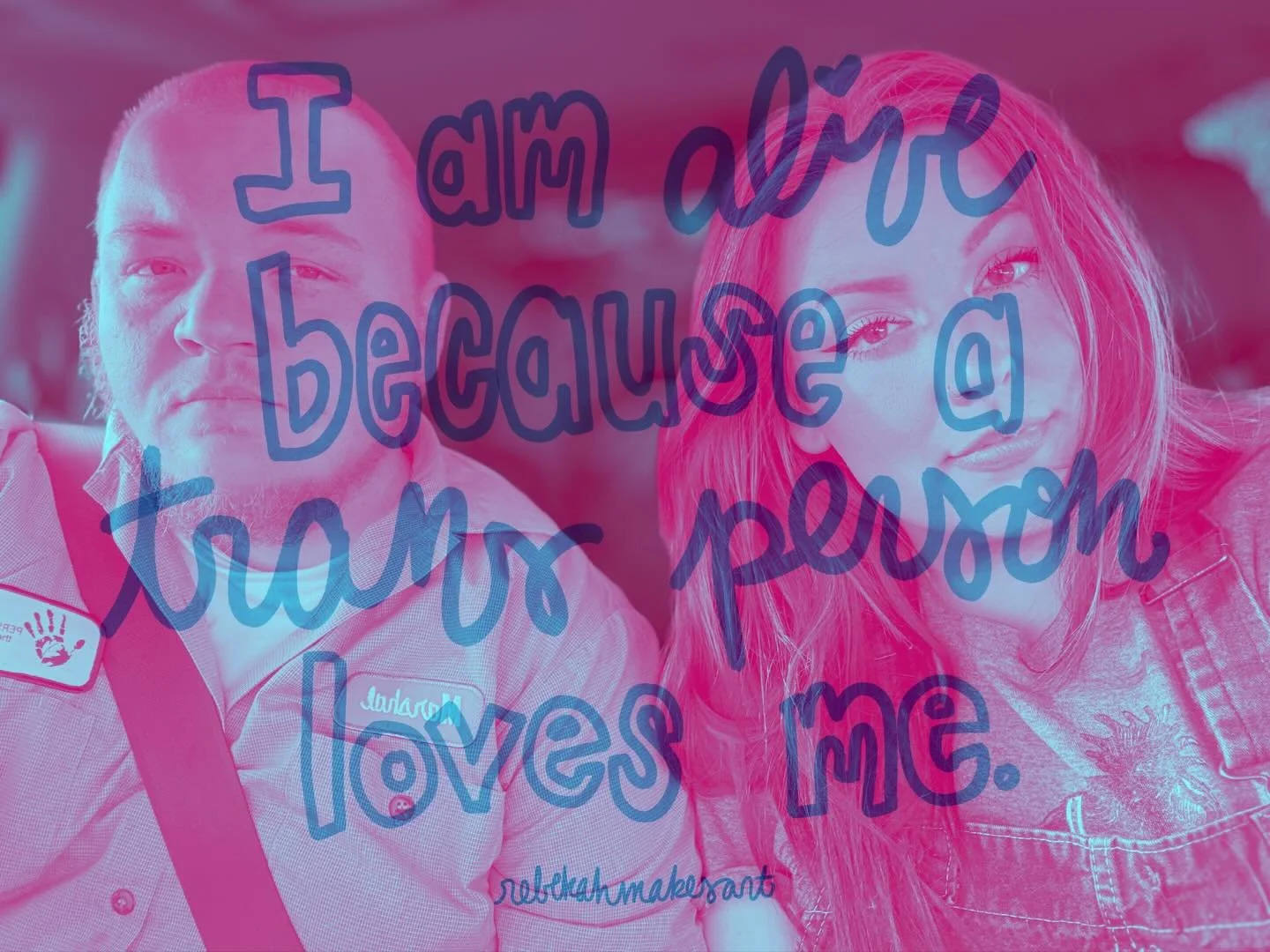 I am alive because a trans person loves me 💕🏳️&zwj;⚧️

this isn&rsquo;t an exaggeration, even if I am partial to hyperbole 💅🏼✨ without my partner, I don&rsquo;t know where I would be or even *if* I would be. I consider it my sacred duty to fight 