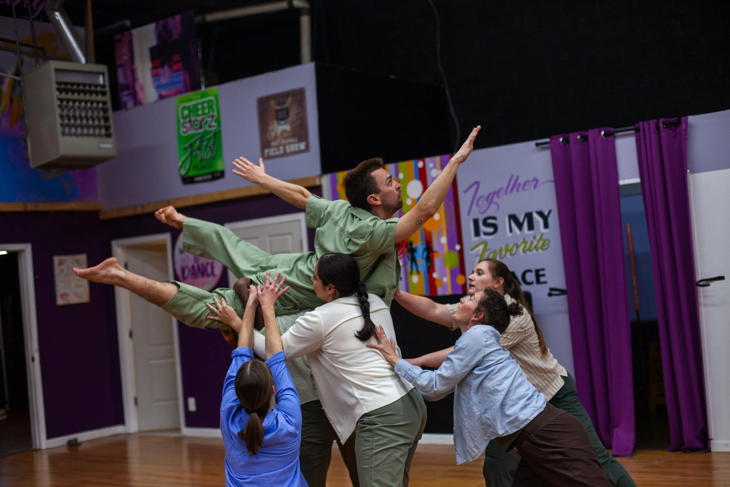 "Our Bodies, Drenched", choreographed by Covenant Babatunde, photo by Basil Chawcat, PBDF 2025