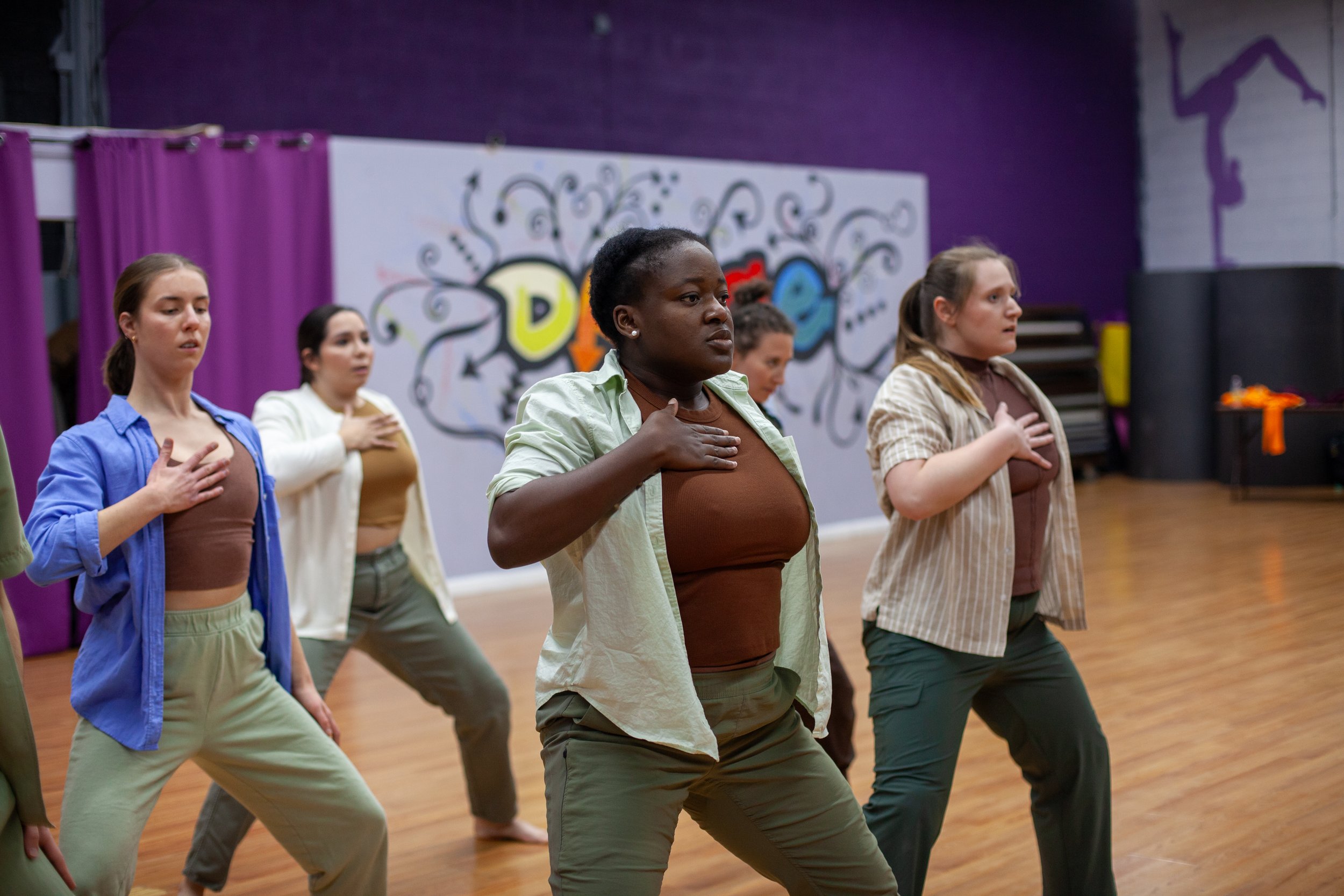 "Our Bodies, Drenched", choreographed by Covenant Babatunde, photo by Basil Chawcat, PBDF 2025