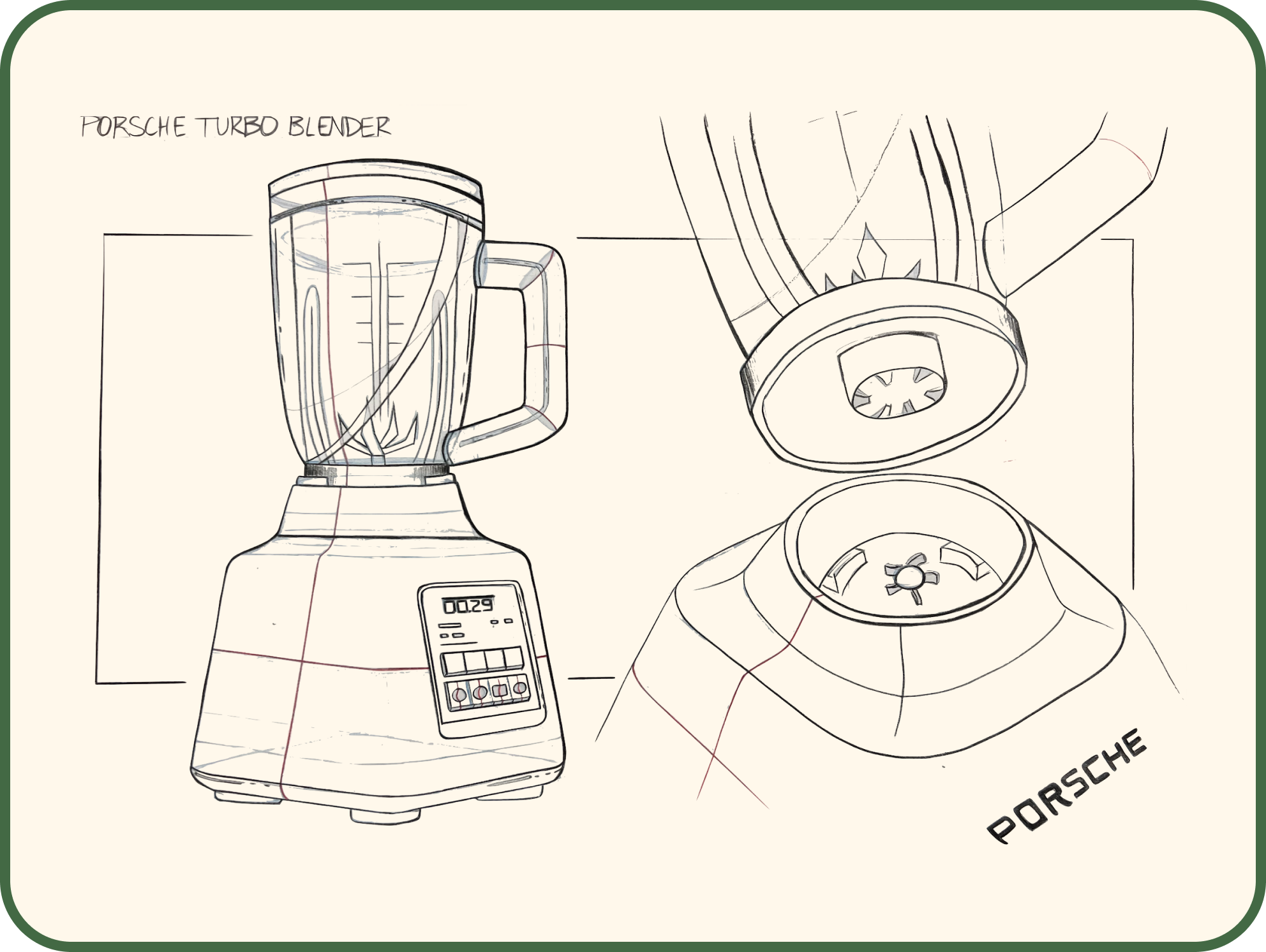Porsche Turbo Blender